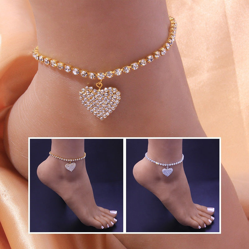 crystal anklet