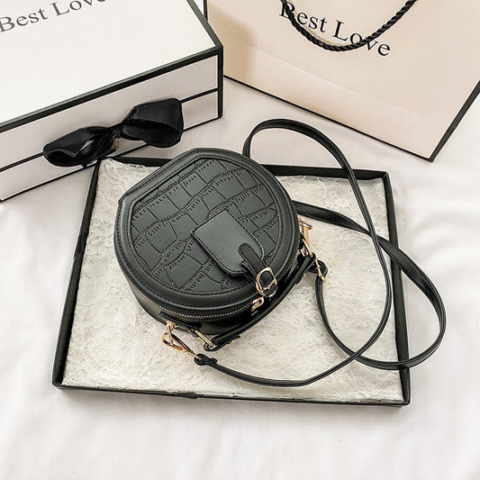Korean Style Atone Pattern Small Round Bag