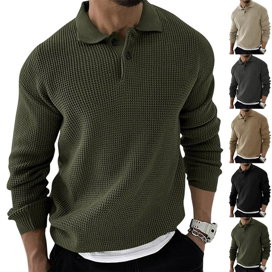 Men's Polo Neck Sweater Shirt
