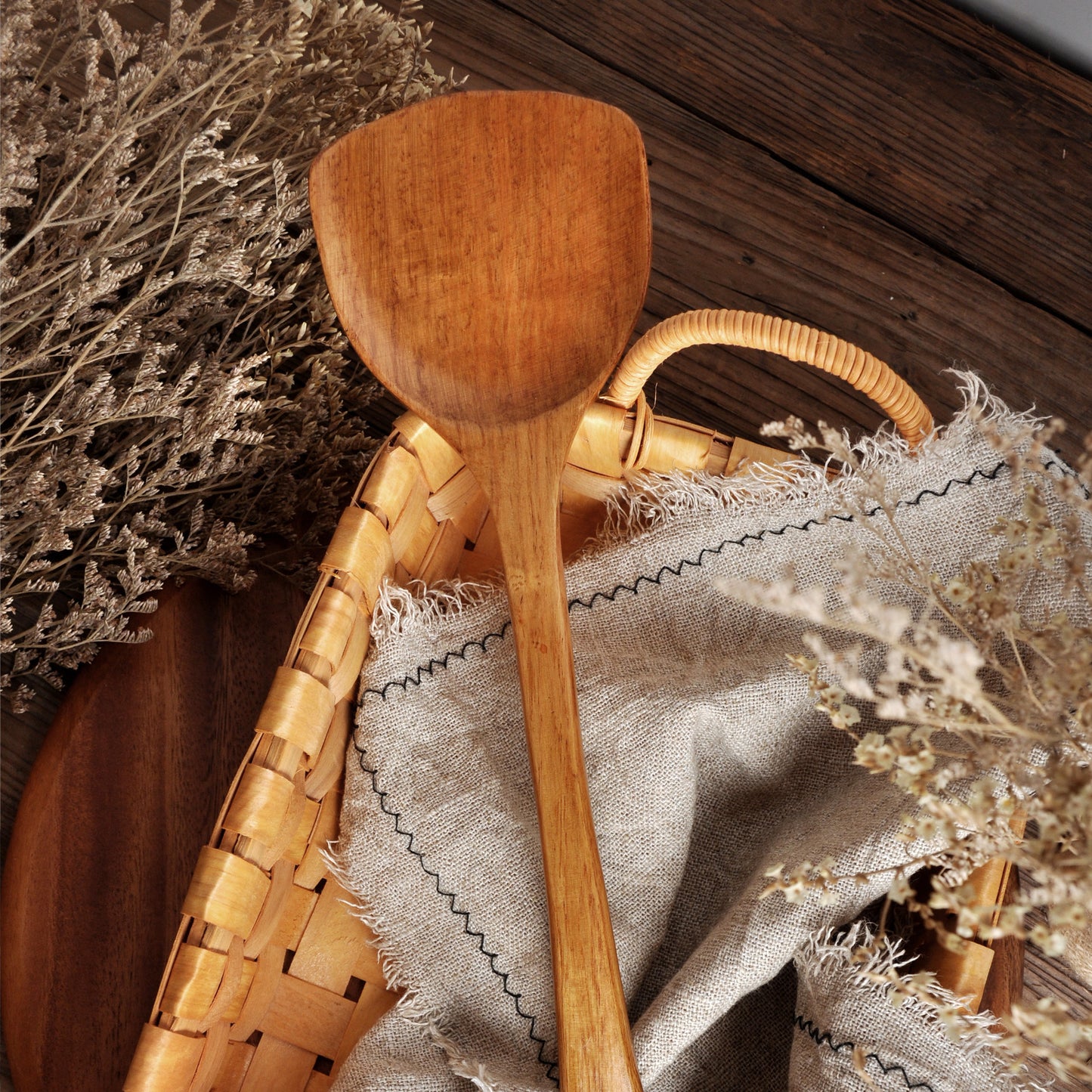 Spatule de cuisson en bois antiadhésive