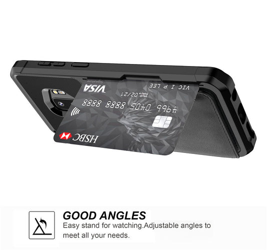 Apple & Samsung PU Leather Wallet Phone Case