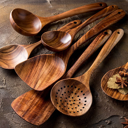 Non-stick Kitchenware Set & Wooden Spoon