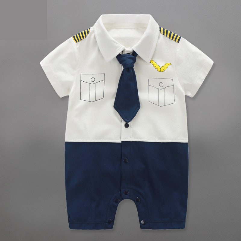 Male Baby Summer One-piece Clothes