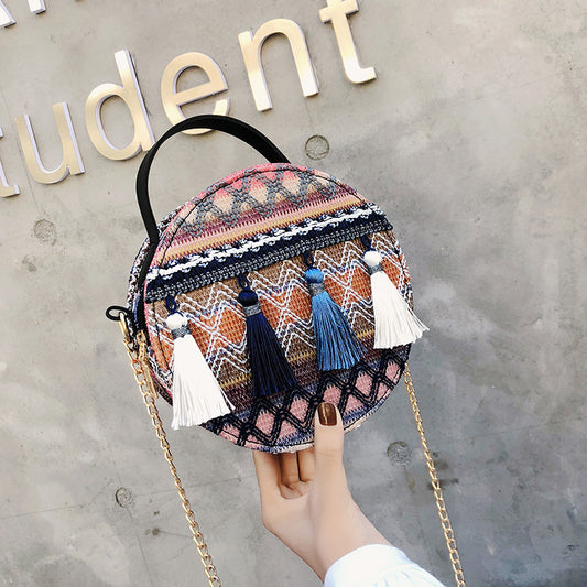 Ethnic Style Hand Chain Small Canteen Bags
