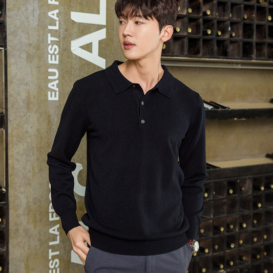 Men's Casual Knitted Polo Shirts