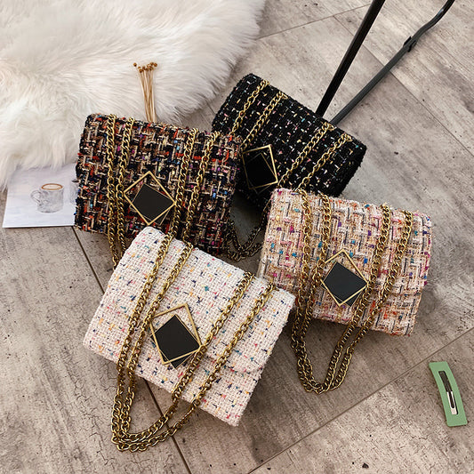 Umhängetasche im Wollstil