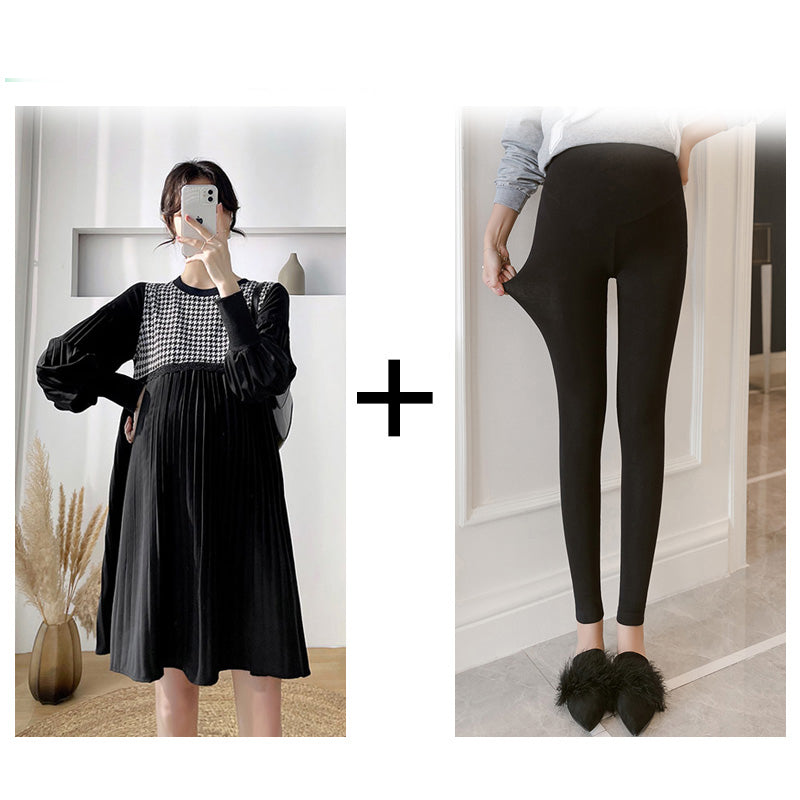 black maternity dress