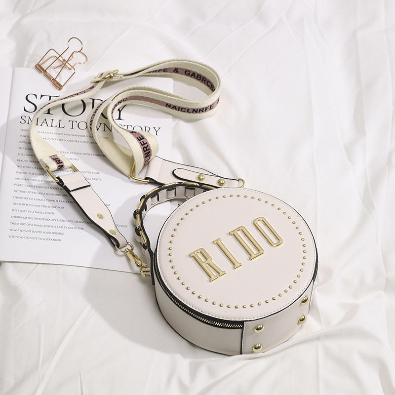 Women's Rivet Small Round Bag