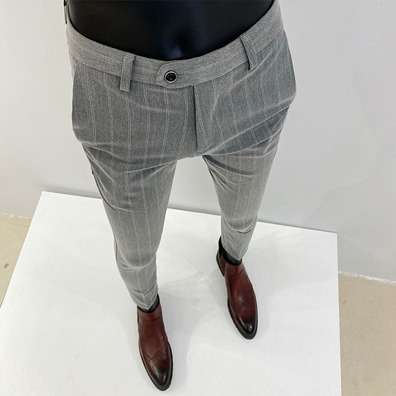 Men's Iron-free Small Foot Business Suit Pants