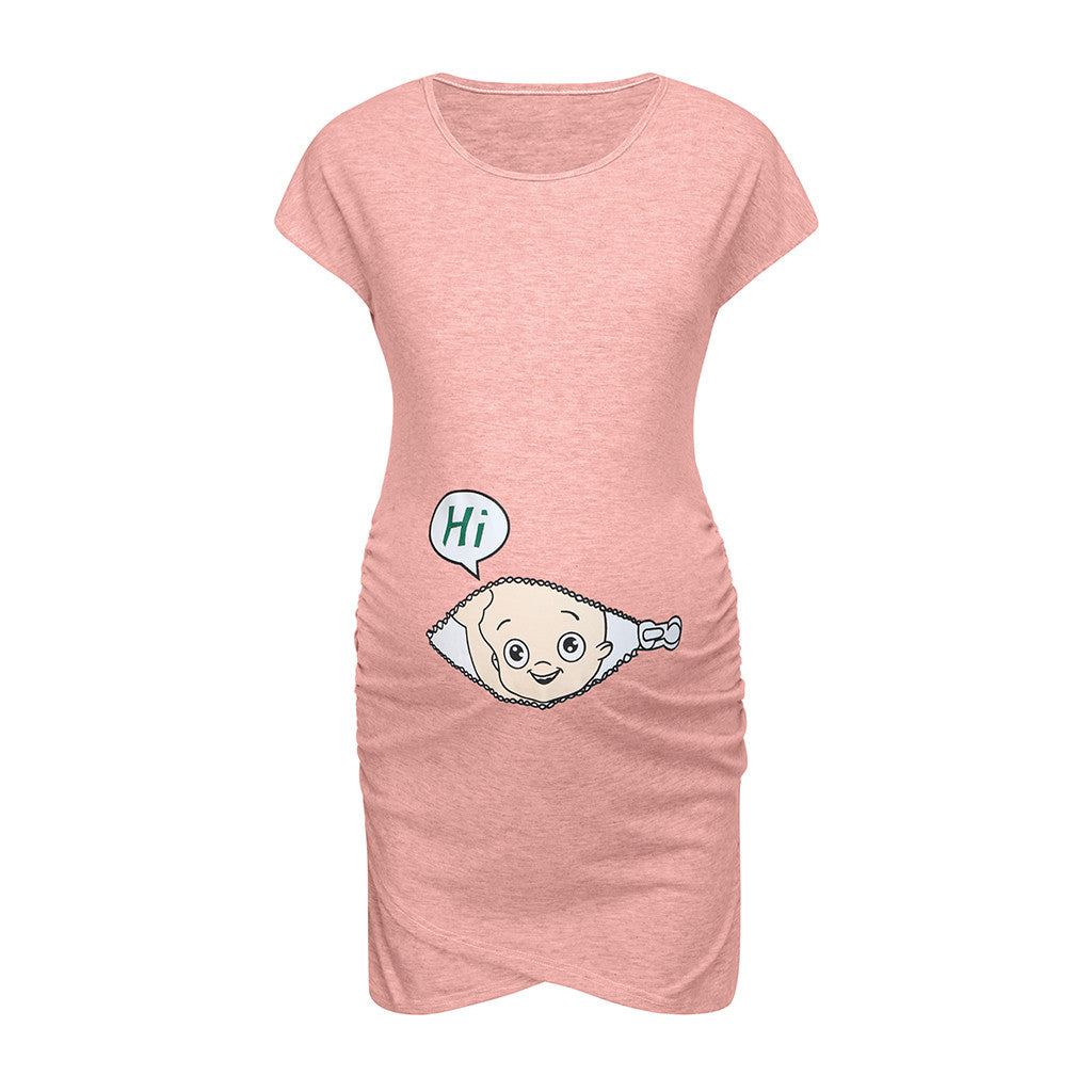 short sleeve maternity dress