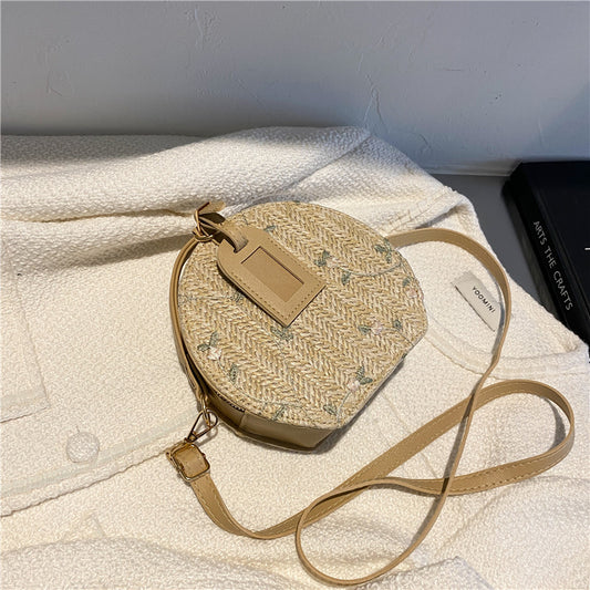 Lace Straw Small Canteen Bags