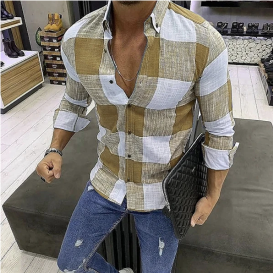 Men Long Sleeve Streetwear Shirts