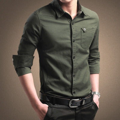 Long Sleeved Pure Cotton Business Shirts