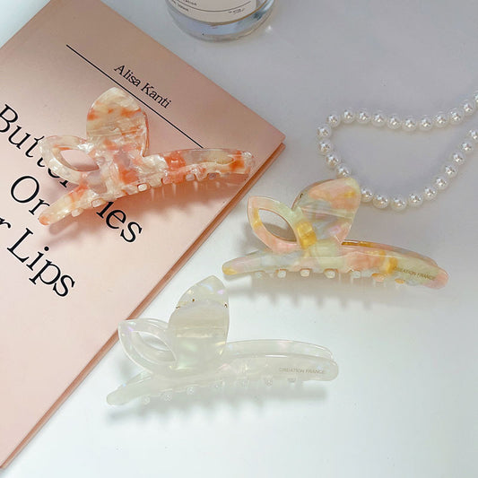 Pinces à cheveux papillon en acétate pour femmes