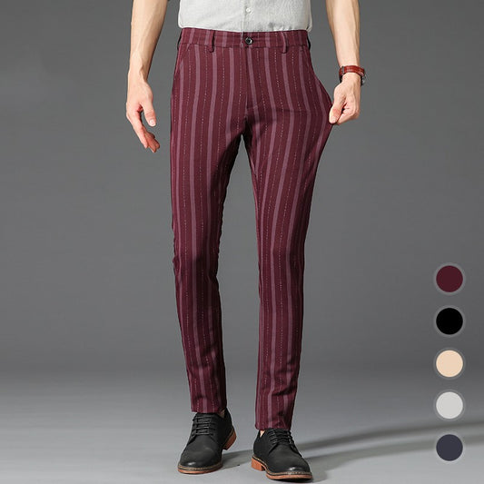 Men's Vertical Striped Formal Pants