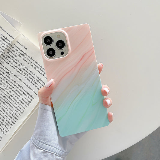 Étui de téléphone carré en marbre Symphony