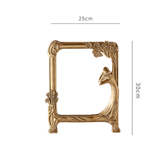 Wand-Retro-dekorativer Kosmetikspiegel