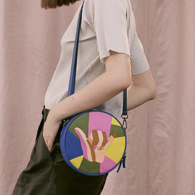 Canvas Embroidered Small Canteen Bags