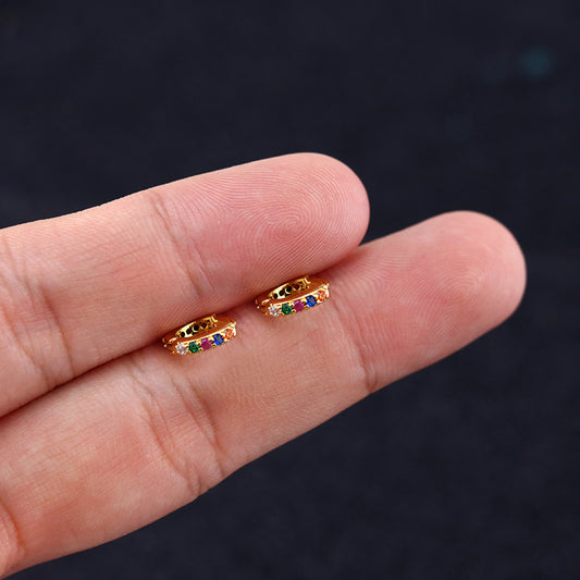 Nasenring aus 18 Karat Kupfer mit Diamanten