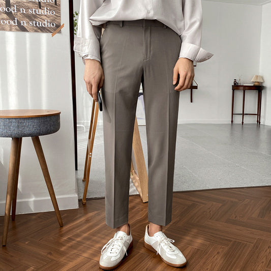 Nine Point Slim Korean Casual Pants