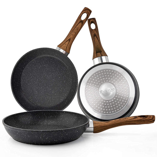 3-Piece Nonstick Cookware Pan Set