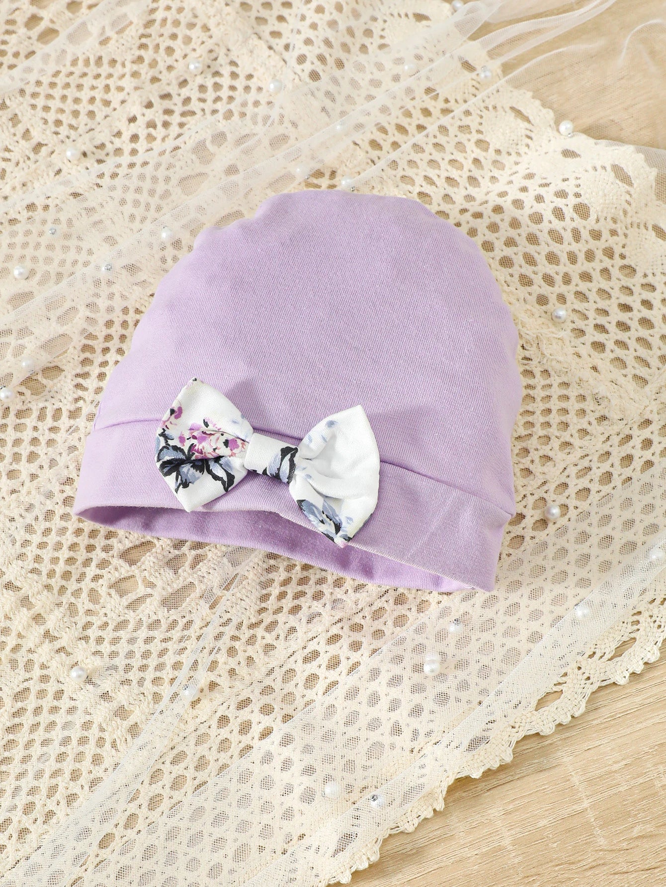 2-teiliges Strampler-Set für Neugeborene mit langärmeligem Blumenmuster