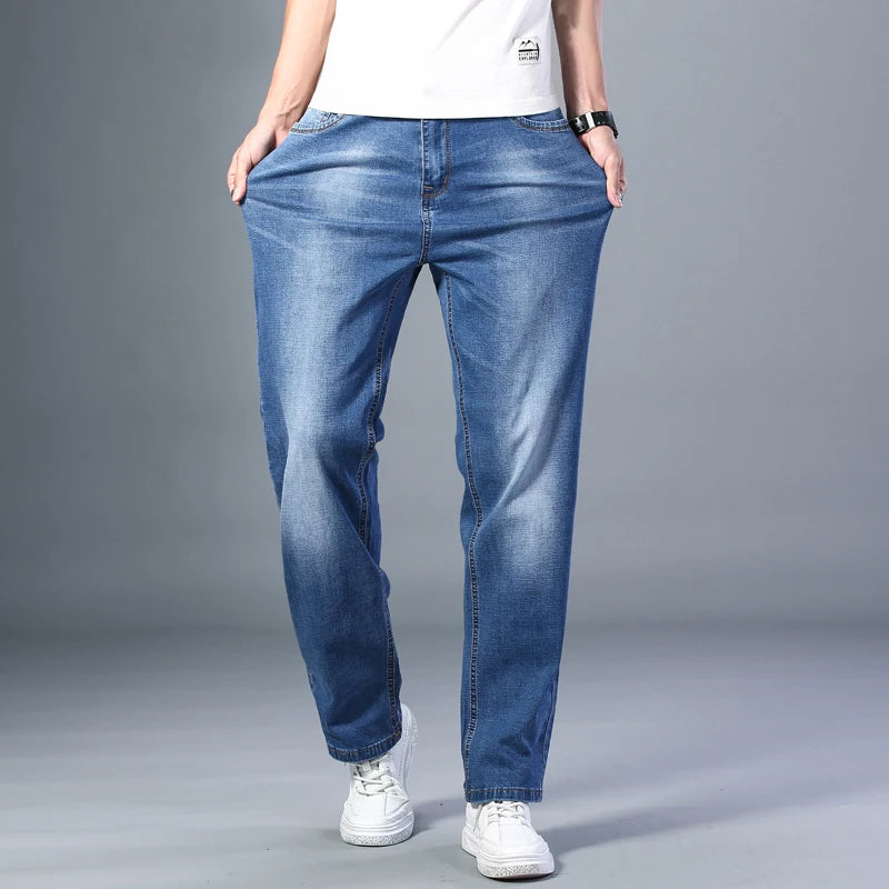 Spring Summer Straight-leg Classic Jeans