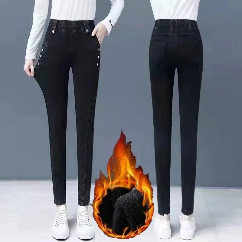 black skinny jeans women