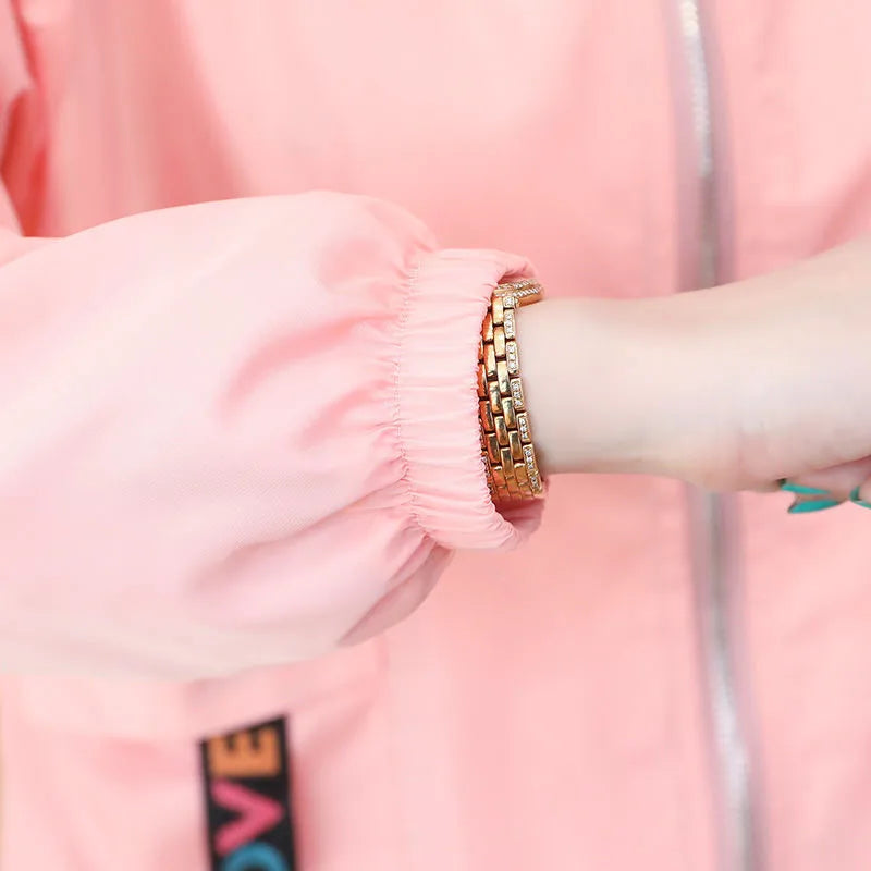 Autumn Hooded Zipper Women's Jackets