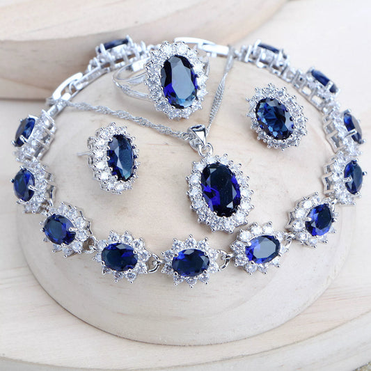 silver wedding jewelry