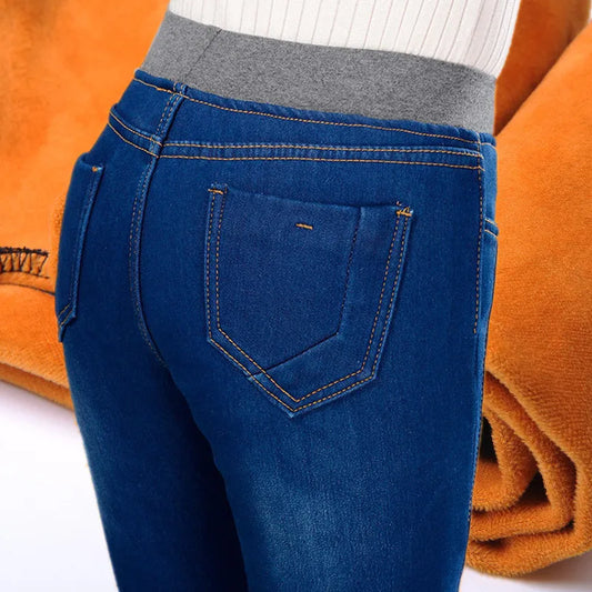 Klassische knöchellange Skinny-Denim-Jeans für Damen
