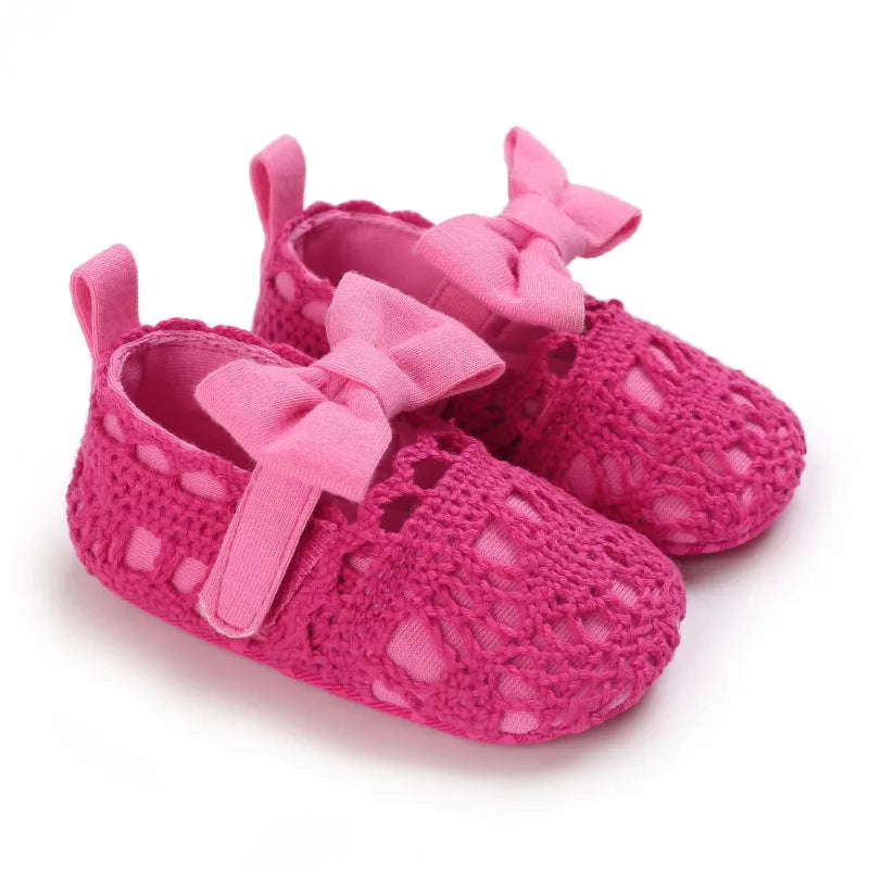 Non-slip Pink Newborn Baby Shoes
