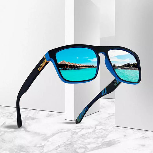 Men's Polarized Mirror Square Sunglasses