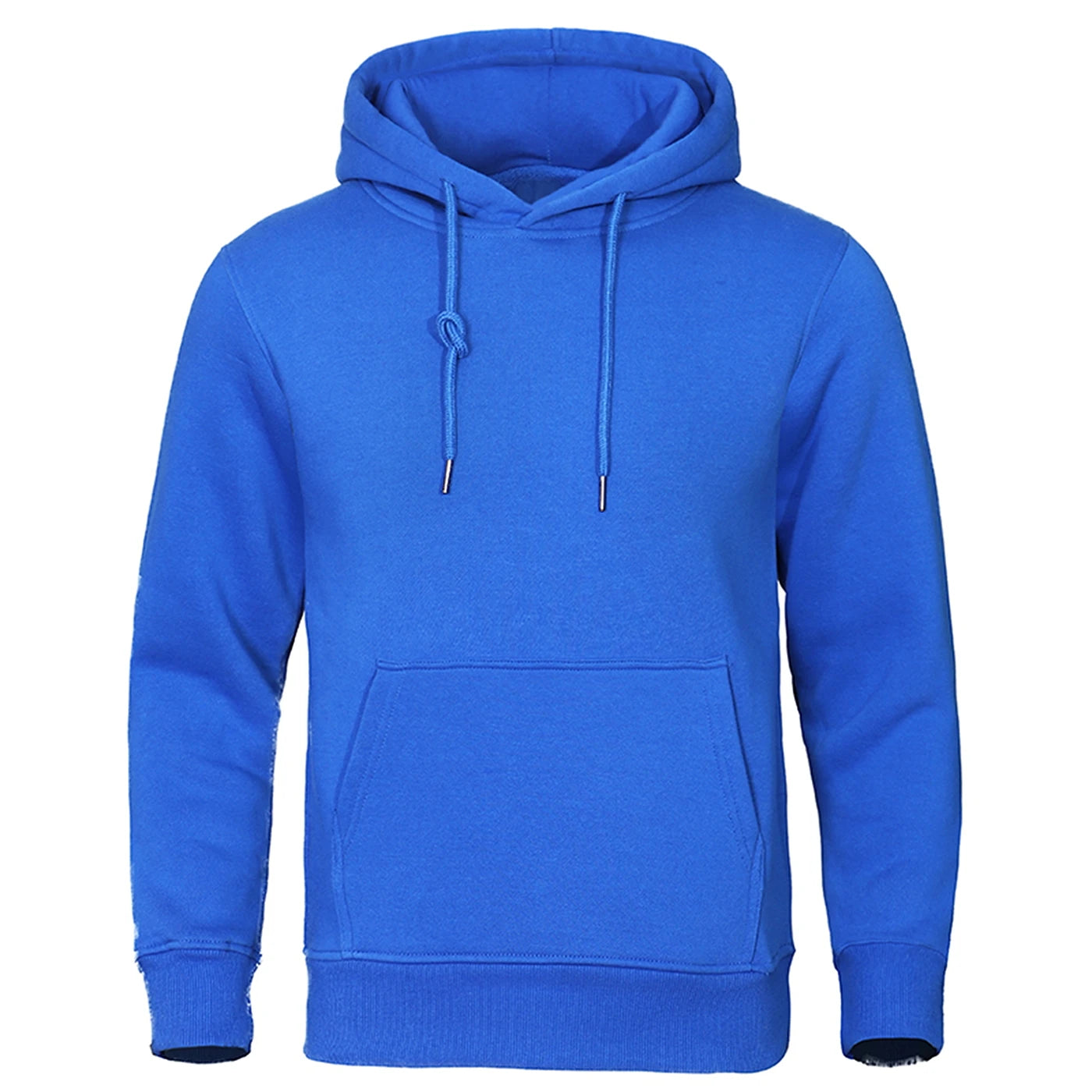 Men's Fleece Warm Streetwear Loose Long Seleve Pullovers Hoodies