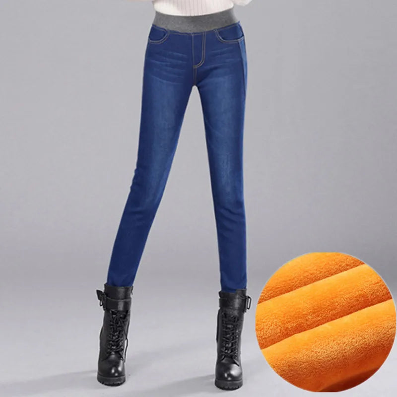 Women Classic Ankle-length Skinny Denim Jeans