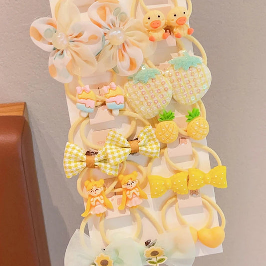 Ensemble de pinces à cheveux en peluche pour enfants