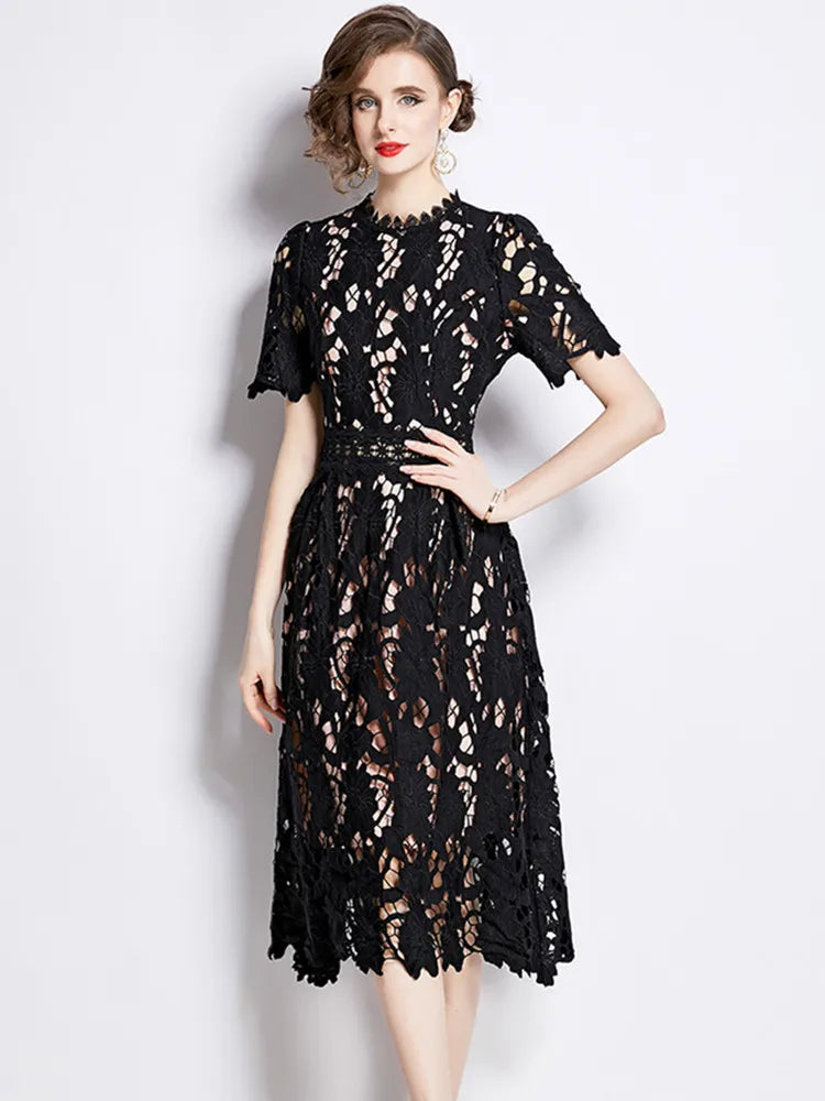 Lace Hollow Out Dress