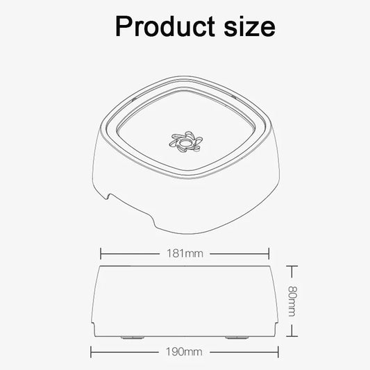 Non-Spill Floating Dog Water Bowl