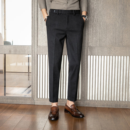 Slim & Fit Wool Fabric Formal Pants