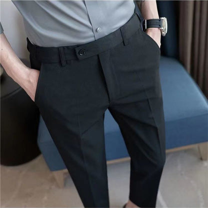 Men's Ankle-length Slim-fit Casual Pants
