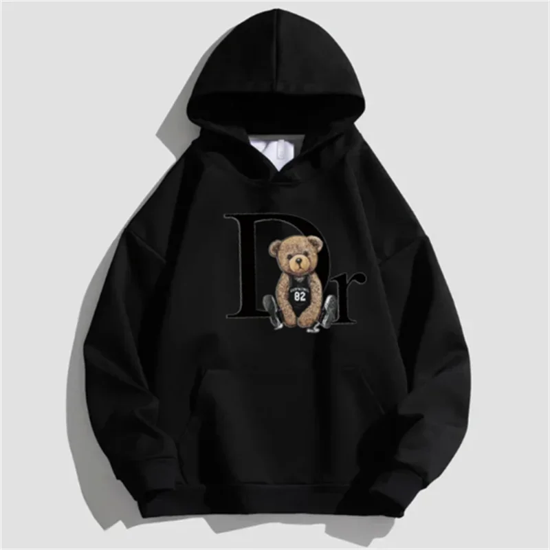 Bear Print Hoodie