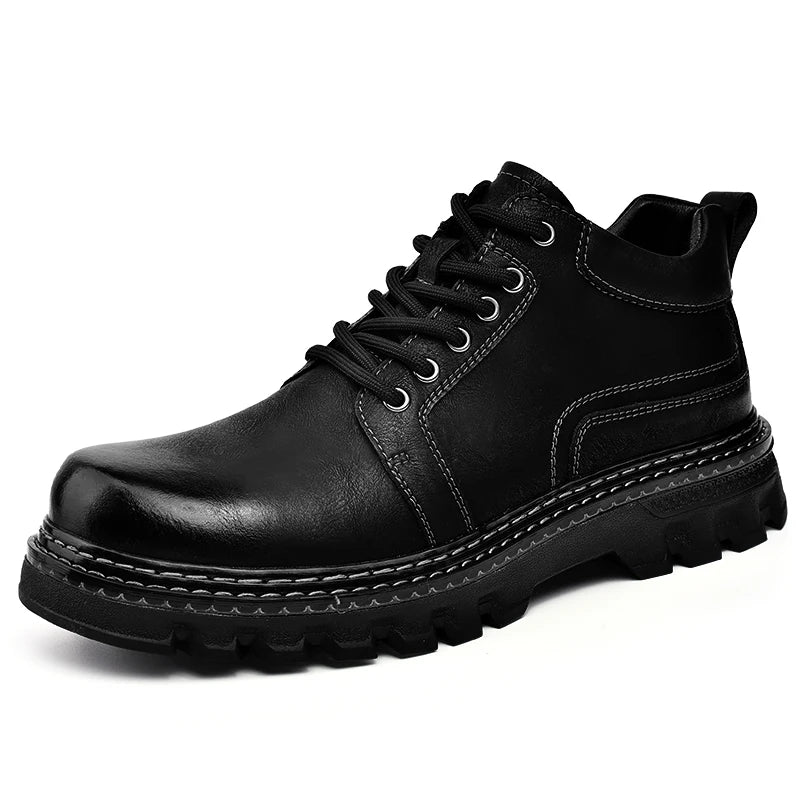 Men's Genuine Leather Italian Work Boots