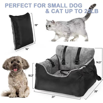 Washable Dog Car Seat Carrier Bed