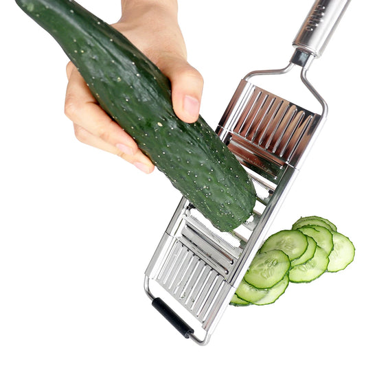 Stainless Steel Manual Vegetable Slicer with Handle