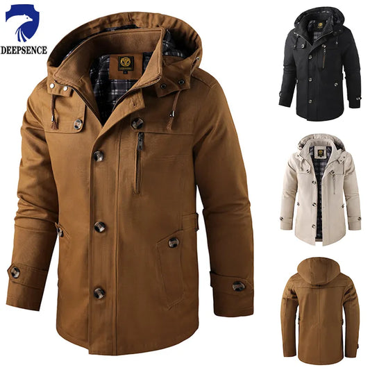 Mid-length Men's Jacket -  Men's Winter Jackets