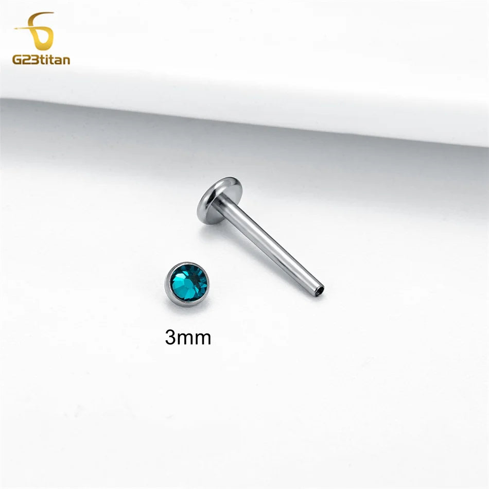 Titan CZ Labret Nasenstecker