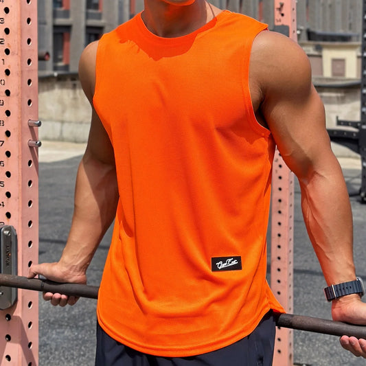 Atmungsaktives Mesh-Fitness-Tanktop für Herren
