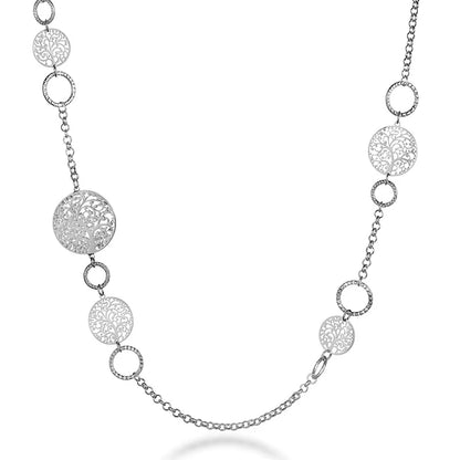 long silver necklaces