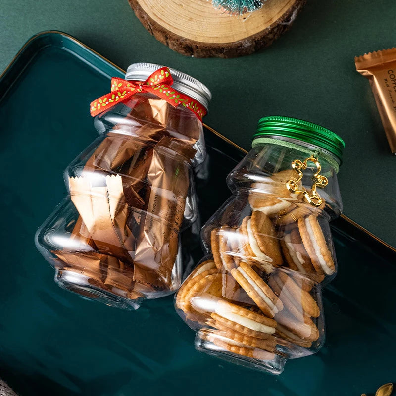 DIY Christmas Tree Candy Jar Gift Box