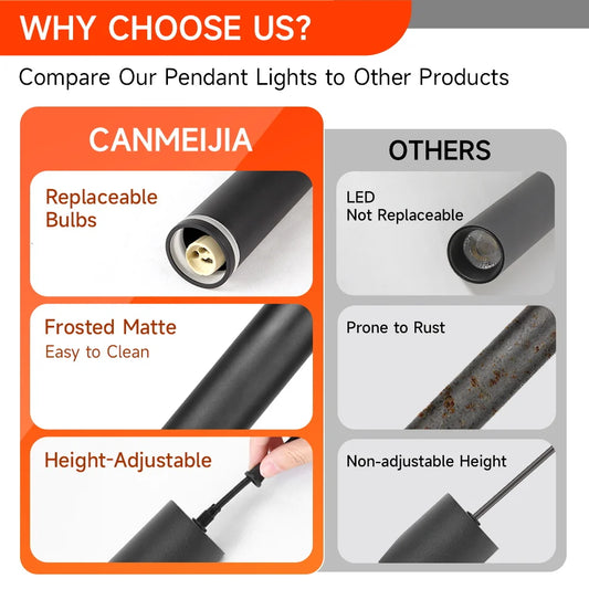 Lustre moderne à ampoules remplaçables - Suspension LED